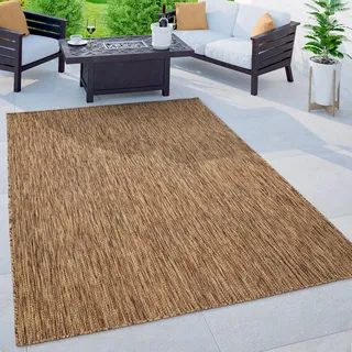 Bruno Banani Teppich »Venezia« rechteckig 4 mm Höhe In- und Outdoor geeignet, Sisal-Optik, Wetterfest & UV-beständig, braun