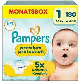 Pampers Premium Protection Gr. 1 (2-5 kg) 180 St.