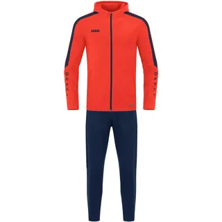 JAKO Trainingsanzug Herren mit Kapuze Polyester Power - Jogginganzug 2-teilig für Sport und Alltag, Jogginghose & Trainingsjacke, 100% recyceltes Polyester