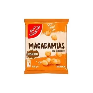 GUT&GÜNSTIG Macadamias geröstet & gesalzen 125,0 g