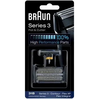 Braun Zubehör Haarentfernung Series 3 Scherfolie und Klingenblock schwarz 1 St.