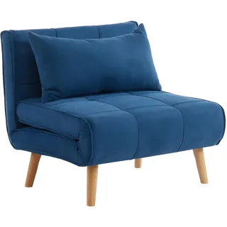 vente-unique Vente-unique-Schlafsessel - Stoff - Blau - CHILA