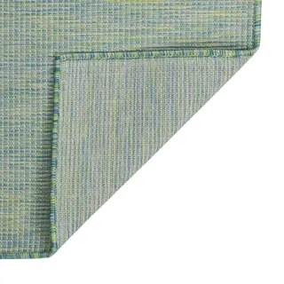 vidaXL Outdoor-Teppich Flachgewebe 160x230 cm Türkis - Türkis