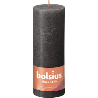 Bolsius Rustik-Kerze Shine 190/68 mm Stürmisches Grau