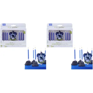 PME Harry Potter Geburtstag Kerzen 7er-set, Ravenclaw (Packung mit 2)