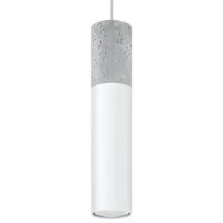 Sollux Borgio 1-flg. 8 cm Beton/Weiß