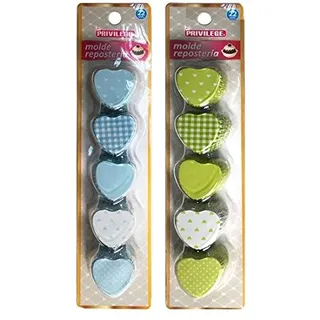 Privilege Backformen-Set, Herz, Aluminium, 22 Stück