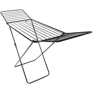 Homeware Standtrockner , Anthrazit, Schwarz , Metall, Kunststoff , 108x55x177.8 cm , klappbar, platzsparend , Haushalt & Kleinelektro, Wäschepflege, Wäscheständer