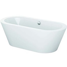 Bild von Oval Silhouette, 150x80cm, freistehende Badewanne 2700-000CFXXK weiß,