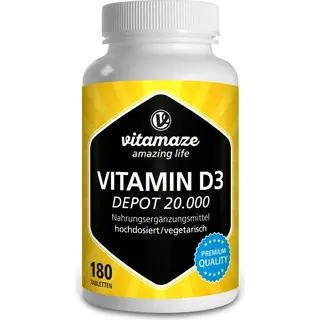 Vitamaze Vitamin D3 Depot  20.000 Tabletten 180 St.