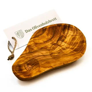 das Olivenholzbrett® Schale für Oliven aus Olivenholz Dipschale Beilagenschale Schälchen aus Olivenholz 18cm
