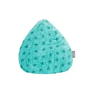SITTING POINT Fluffy Stars L Sitzsack türkis