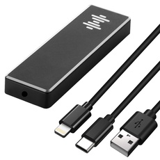 Geekria SJC01 Tragbarer Kopfhörerverstärker/DAC/AMP mit USB- und Typ-C-Eingang, 3,5-mm-Audio-Klinkenausgang, kompatibel mit 384K/32Bit Hi-Res Appl Music Lossless Audio, PC, Laptop, Android-Handys