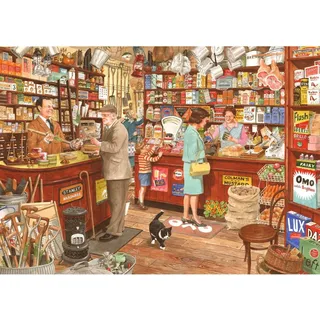House of Puzzles Puzzle 1000 Teile Nostalgie und Landschaft