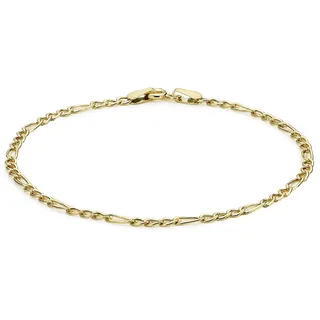 Carissima Gold Damen 9k (375) Gelbgold Hollow Figaro Fußkette