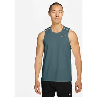 Nike Tanktop "M NK DF MILER TANK TOP" mit reflektierenden Details, atmungsaktives Material, mineral slate