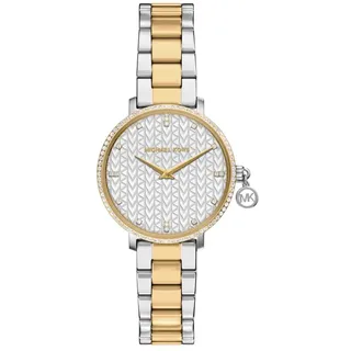 Michael Kors Pyper Damen 32MM Silberfarbener Edelstahl Uhr, MK7574