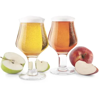 Touche Finale rigide Verres à cidre à pied en verre de cidre Lot de 2 475 ml Gg5018