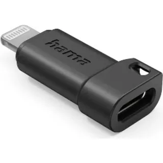Hama USB-C auf Lightning Adapter Schwarz