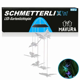 MAVURA Solarleuchte Glas/Kunststoff IP65