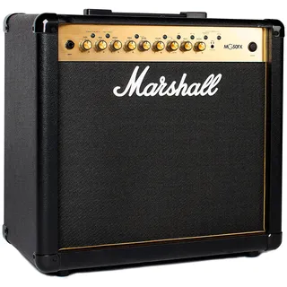 Marshall MG50GFX Combo Guitar Amp - Clean, Crunch, Overdrive Channels | Reverb/Delay Digital Effects | 3-Band EQ | 3.5 mm Headphones Out | 30W Output| Footswitch Included - Black