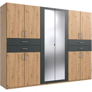 WIMEX Drehtürenschrank Taiga 270 x 210 x 58 cm Grau