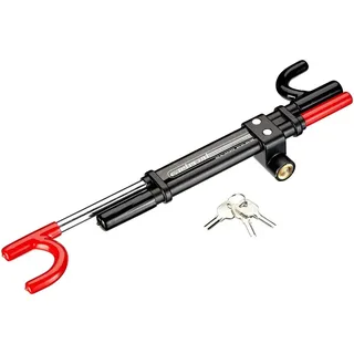 CARTREND 60159 Lenkradkralle mit Pedalsperre schwarz Rot