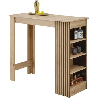 Stolkom Bartisch Mojito 50 x 103 x 115 cm Schwarz/Eiche Artisan