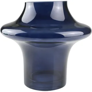 AM Design Dekovase »aus blauem Glas« setzt mit ihrer runden Form Akzente, blau