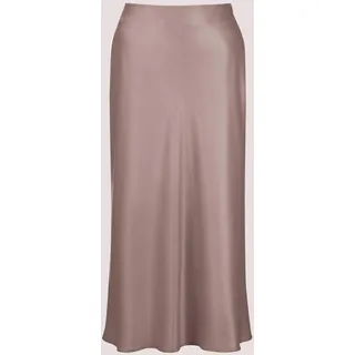 Midirock MADELEINE "Midirock Midi Satinrock für elegante Anlässe", Damen, Gr. 36, rosa (mauve), Obermaterial: 100% Polyester PES., Modern, normal, Röcke Midirock, Satin