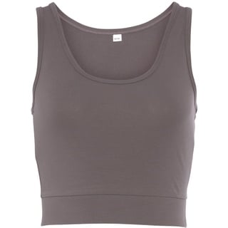 LASCANA ACTIVE Sporttop Damen taupe Gr.M (40/42)