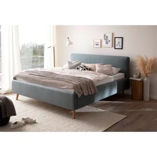 Meise Möbel meise.möbel Polsterbett Mattis mit Bettkasten blau