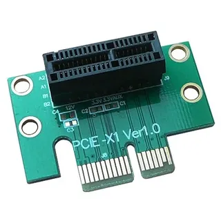 KALEA-INFORMATIQUE 90°-Riser-ähnlicher Winkeladapter für PCIe x1-Steckplätze. Zur horizontalen Montage Einer PCI Express x1-Karte.