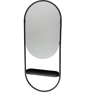 Ovaler Wandspiegel mit Ablage