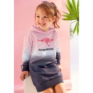 KangaROOS Sweatkleid in rosa-weiß-blau | Gr.: 128/134