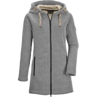 G.I.G.A. DX Damen Casual Strickfleeceparka/Fleecejacke mit Kapuze - GW 54 WMN KNTFLC PRK, gebrochenes weiss, 42,