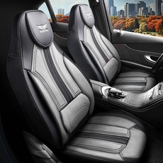 Sitzbezüge passend für Audi A4 in Schwarz Grau Pilot 9.2