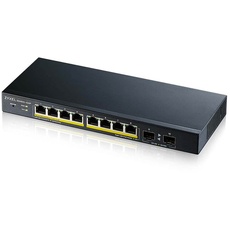 Bild GS1900 Desktop Gigabit Smart Switch, 8x RJ-45, 2x SFP, PoE+, Rev.B1 (GS1900-10HP-EU0102F / GS1900-10HP-GB0102F)