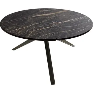 DeLife Couchtisch Delron Braun Metall 70 x 70 cm