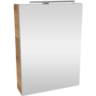 Fackelmann Asteiche 50 cm braun mit LED-Aufsatzleuchte