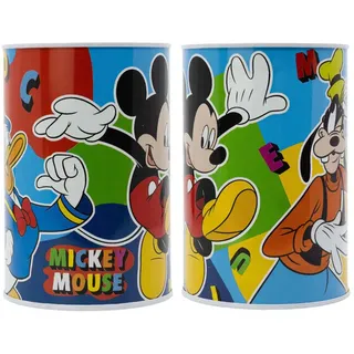 Disney Mickey Maus Goofy Donald Kinder XL Spardose aus Weißblech 1000 ml