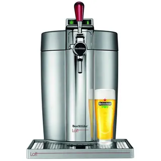 Krups VB700E00 Beertender Loft Edition Bierzapfgerät, Silber/Chrom