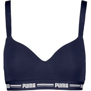 PUMA Bügelloser BH »PUMA WOMEN PADDED TOP 1P HANG« mit leicht gepaddeten Cups, blau