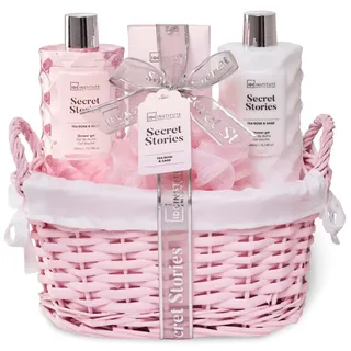 SET CESTA COSMÉTICA SECRET STORIES 4 PIEZAS