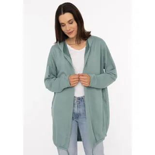 Zwillingsherz Jerseymantel »"Positive Mind"« mit hohem Baumwollanteil, grün