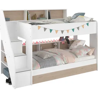 Etagenbett Bibop weiß inkl. Bettschubkasten