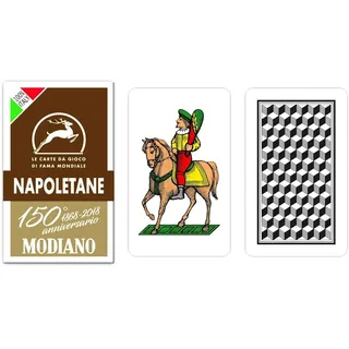 Modiano - Spielkarten zum 150. Jahrestag, Farbe Napoletane Braun, 300082