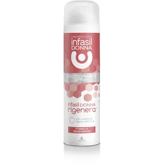 Infasil Deospray für Damen, regeneriert für empfindliche Haut, Anti-Flecken, lindert Trockenheit und Rotoren, 150 ml