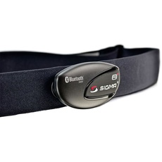 SIGMA Sport Unisex-Erwachsene Zubehör R1 Blue Comfortex Bluetooth Smart Textilbrustgurt, schwarz/blau, 40 x 10 x 15 cm