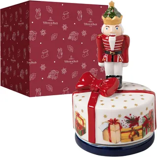 Villeroy & Boch - Nostalgic Melody Nussknacker Drehend Bunt, Weihnachtsdeko, Spieluhr Weihnachten, Music Box, Deko Modern, Tischdeko, Dekoartikel Xmas, Weihnachten, Porzellan, Metall, Kunststoff